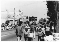 Sebastopol's Apple Blossom Parade 1978 on South Main Street, Sebastopol, California