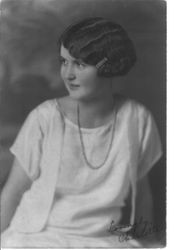 Portrait of Charlotte Leland of Sebastopol, about 1920s