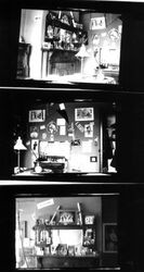 George Strout home at 253 Florence Avenue--interior views of a boy's room showing dresser, bed and many family and other pictures