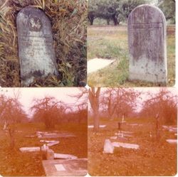 Gilliam Cemetery on Sullivan Road in Graton/Sebastopol, about winter 1977