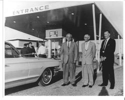 Grand opening of the Redwood Drive-In Movie theater at 24 Millbrae Avenue in Rohnert Park, 1960s