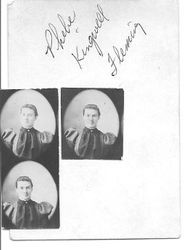 Three views of Phebe Mary Kingwell Fleming age 22, about 1899