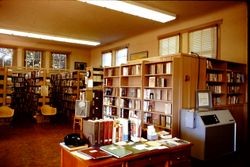 Interior of the Sebastopol Public Library, about 1970
