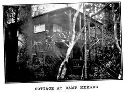 One of the many guest cottages at Camp Meeker California near the Russian River