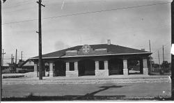 P&SR depot at 261 South Main Street in Sebastopol, 1930s