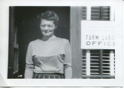 Carol Koepkee of the Sebastopol Chamber of Commerce, 1950s