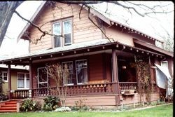 Unidentified house, likely in Santa Rosa, California, photographed in 1976