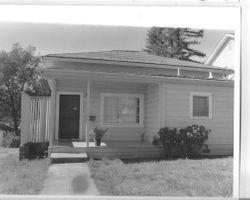 1905 hip roof cottage house in the Murphy Addition, at 194 Florence Avenue, Sebastopol, California, 1993