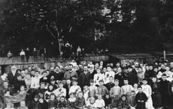 Camp meeting off Occidental Road, 1892