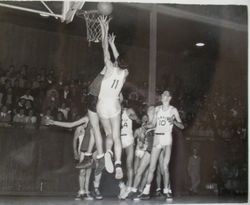 Analy High School basketball B team of 1949-50--Analy Tigers vs Santa Rosa