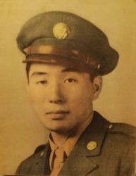 Peter Masuoka in U.S. military uniform, about 1943