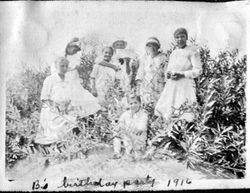 Blanche Riddell's 13th birthday party, 1916
