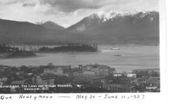 Burrard Inlet, The Lions and Grouse Mountain, Vancouver, B.C