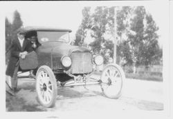 Two men and a 1921 car