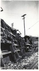 Wreck of a P&SR train, about 1934