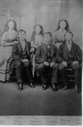 Six children of Isaac W. Sullivan and Mary Gilliam Sullivan, probably taken circa 1870s