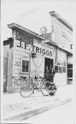 J. F. Triggs bicycle repair shop at 214 South Main Street in Sebastopol