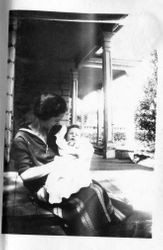 Blanche Riddell and Lowery baby, about 1930