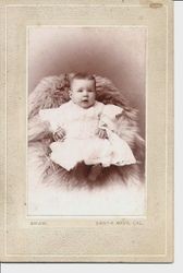 Gertie Sharp at four months old, about 1905