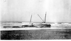 Bodega Bay North Beach wreckage of the Newberg that occurred October 8, 1918