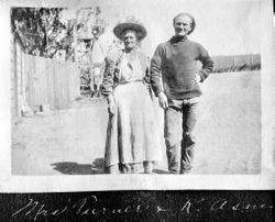 Mrs. Turner and Karl Asman, about 1920