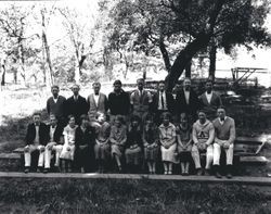 Analy Union High School 1925 yearbook photo of the student Journalism staff
