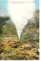 Steamboat Geyser, "The Geysers" Sonoma County, California, Northwestern Pacific RR