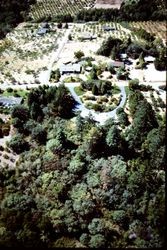Unidentified aerial photo of western Sonoma county properties
