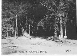 Auto Shoots in Graton Park, Graton, California, about 1910