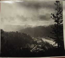 Panoramic view of the Russian River, south of Guerneville, 1977