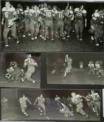 Analy High School football, fall, 1951--night game between Analy and Santa Rosa
