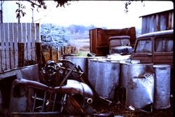 Unidentified junk yard, November 1970