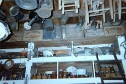 Store interior in George H. Smith's Georgetown with jars, chairs and kitchen items, 1997