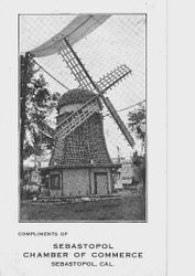 1912 advertisement postcard for the Gravenstein Apple Show exhibit from the Sebastopol Chamber of Commerce