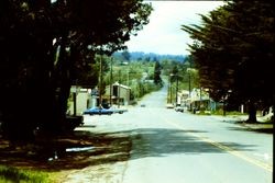 Looking west down Main Street (Graton Road), Graton, California, 1983