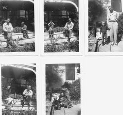 Analy High School coach Walt Foster at home with his wife Esther and young son, probably Gary