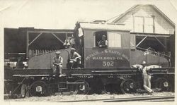 Electric freight engine 502 of the Petaluma & Santa Rosa Railroad Co