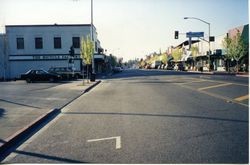 Sebastopol, California, looking south on North Main Street and McKinley Street to the left, about 2000