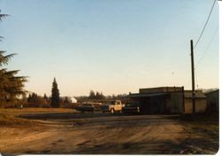 Hallberg Apple Farm roadside stand sign along Gravenstein Highway North (Highway 116), Sebastopol, California, 1979