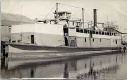 P&SR owned steamer "Petaluma" built in 1914 from parts of the original "Petaluma" that burned in early 1914