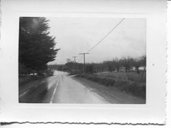 1951 floodwaters cover Green Valley Road at Atascadero Creek