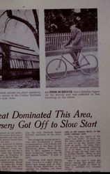 Luther Burbank on his bicycle near his home in Santa Rosa, about 1915