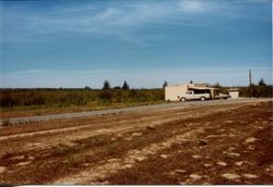 Don and Marcia Hallberg's fruit stand at 2401 Gravenstein Highway North, Sebastopol, California, 1975