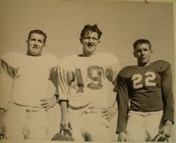Analy High School Tigers football, 1953--Three unidentified players