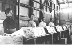 Women workers at an apple packinghouse, about 1900