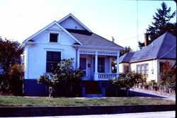 Circa 1905 Queen Anne cottage at 256 West Street, Sebastopol, California, 1975