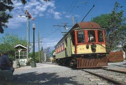 Restored P&SR car No. 63 at Rio Vista Junction