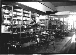 Interior of Worth's Drugstore in Sebastopol in 1903