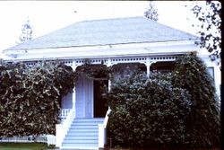 Sebastopol house at 318 South Main Street, an Italianate/Queen Anne cottage built in 1880 in the Calder Addition, 1970