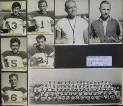 Analy High School football team group photo of fall 1951